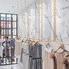 FURVOKIA 2 Pcs Adjustable Height Creative Chain Clothing Hanging Racks,Clothes