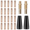 24PCS Flux Core Gasless Nozzle Tips Kit,Flux Core Gasless Nozzle