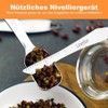 7 Piece Stainless Steel Measuring Spoon Set (18/8) with Scraper