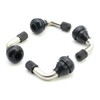 OTAUPRS 4 Pieces PVR70 Snap-in Tubeless Motorcycle Tire Valve Stems