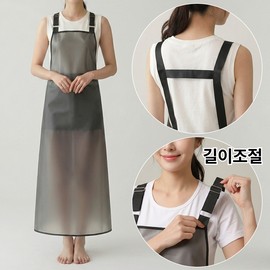 인디아드 길이조절 H형 우레탄 주방 방수 앞치마 Indiaad Adjustable Length H-Type Waterproof Kitchen Apron