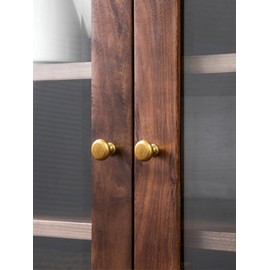 BEILEIOU Antique Brass Cabinet Knobs Classic Vintage Retro Drawer Knobs Kitchen Cupboard Bathroom Dresser Cabinet Bar Drawer Knobs Hardware Handles Zinc Alloy (2, Antique Brass, Knob)