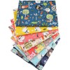 QiMicody Fat Quarters Fabric Bundles, 7 Pcs 100% Cotton 19.69”