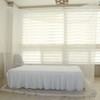 Premium Korean Square Mosquito Net for Single Beds White