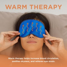 Warm Compress Eye Mask - Moist Heat Compress for Irritated Eyes and Eyelid Lumps and Bumps