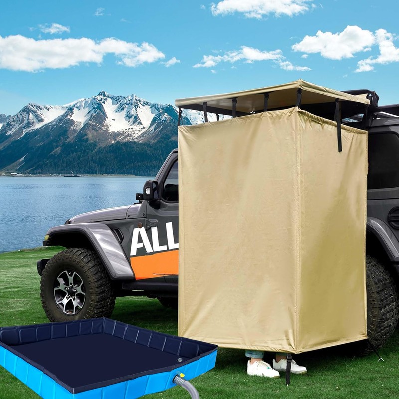 Portable Shower Pan, Foldable Shower Base, Upgraded Shower Base Bottom