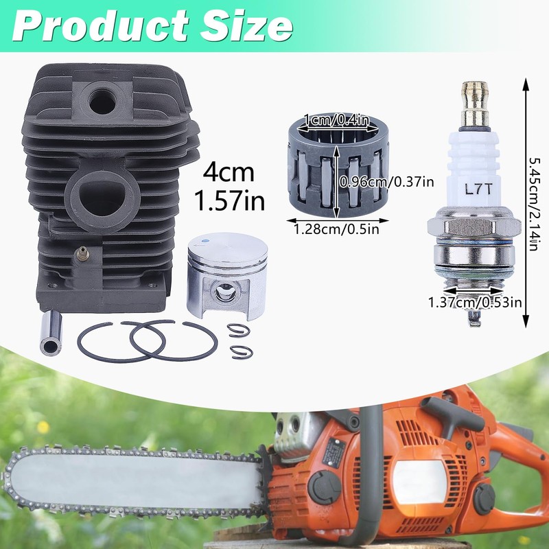 Adefol 40mm Cylinder Piston Kit For Stihl MS210 021 MS