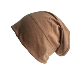 New Under Hijab Scarf Tube Stretchable Bonnet Cap (Light Brown)