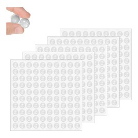 500pzs Tope Protector Adhesiva Silicona Antigolpe Parachoque Transparente