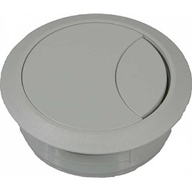 ToniTec® Cable Feed-Through Cable Box Cable Grommet Plastic 60 mm 80 mm Light Grey