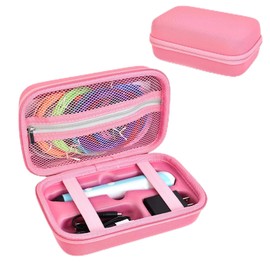 TATAVR Case Compatible with 3Doodler Start+ Essentials for 3D Pen Set for Kids, Carrying Holder Fit for Printing Pens, Storage Organizer for Printing Filament Refill, Micro-USB Charger (3D-03-Pink)