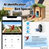 Smart Bird Feeder with Camera,Premium Bamboo Wood–2.5K UHD AI-Powered Recognition,