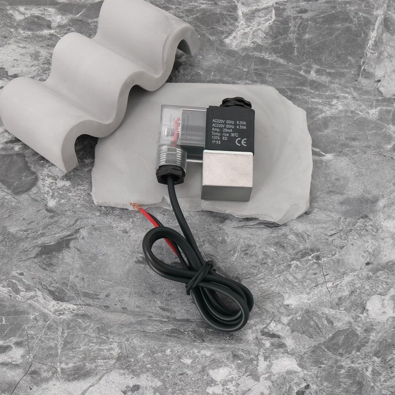 eMagTech 2 Pcs 220V Air Compressor Solenoid Valve Electrical Pneumatic