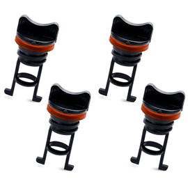 PEUTIER 4pcs Boat Drain Plugs, 3/4 Inch Diameter Nylon Thread Drain Stoppers Kayak Scupper Plug Kit Drain Plugs Lifetime Kayak Accessories for Dinghy Canoe Boat
