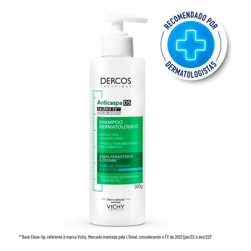 Champ Anticaspa Ds Para Cabello Normal A Graso, 300 G