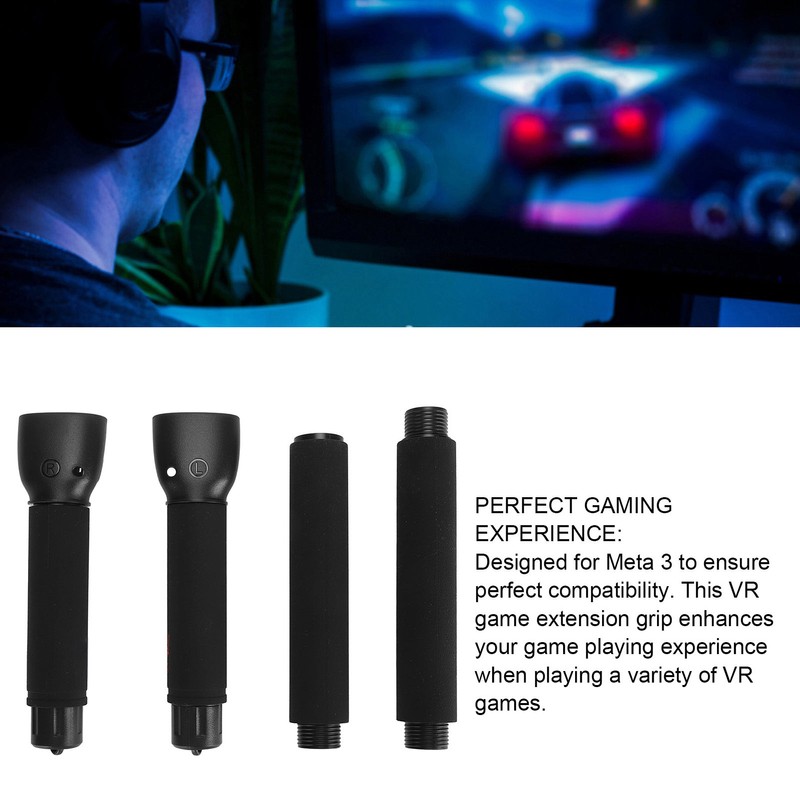 VR Game Handle Black 3 in 1 Stable Signal Comfortable