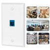 Ethernet Wall Plate Cat6 1 Port Keystone Jack Wall Plate