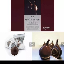 La Higuera Rabitos Royale Gourmet Dark Chocolate Stuffed Fig Bonbons 9 pieces