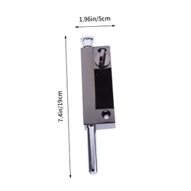 Operitacx Zinc Alloy Door Security Foot Lock with Spring Design Corrosion Resistant Slide Bolt Latch for Doors Fences Bathrooms and Bedrooms Easy Installation and Safe Use
