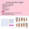 Almond Press on Nails Gradient French Tip Luxury False Nails