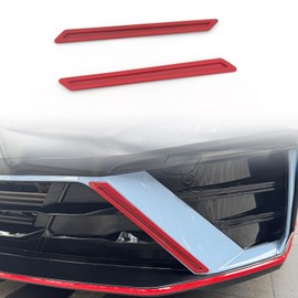 JUIVEEL Red Style Front Bumper Cover Trim,Front Bumper Side Frame Cover Compatible with Hyundai Elantra N, N-Line 2024-2025 Accessories