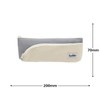 Luddite LD2T-LPNS-18 Pencil Case, Two-Tone Line Pencil Case, Slim, Gray,