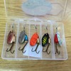Lidsters 5 Spinners Size 2 in pocket lure box Ideal
