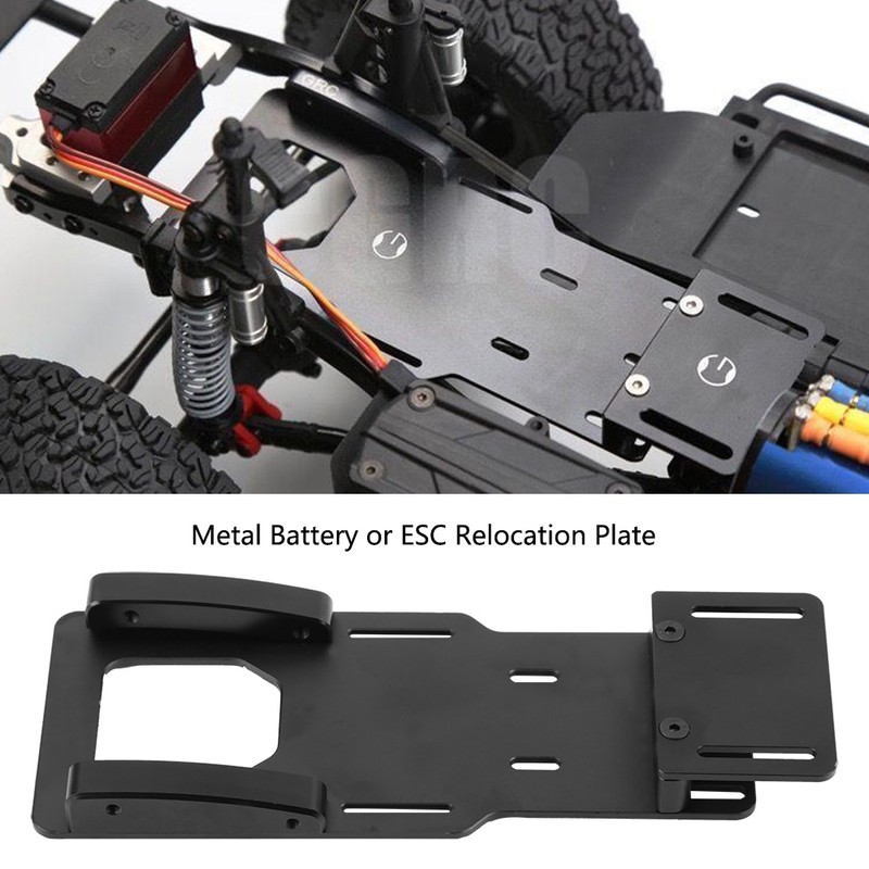 Metal Battery or ESC Relocation Mount Plate for Axial SCX10