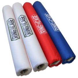 Ring to Cage Turnbuckle Covers for Boxing (Set of 4 (White, White, Blue, red))