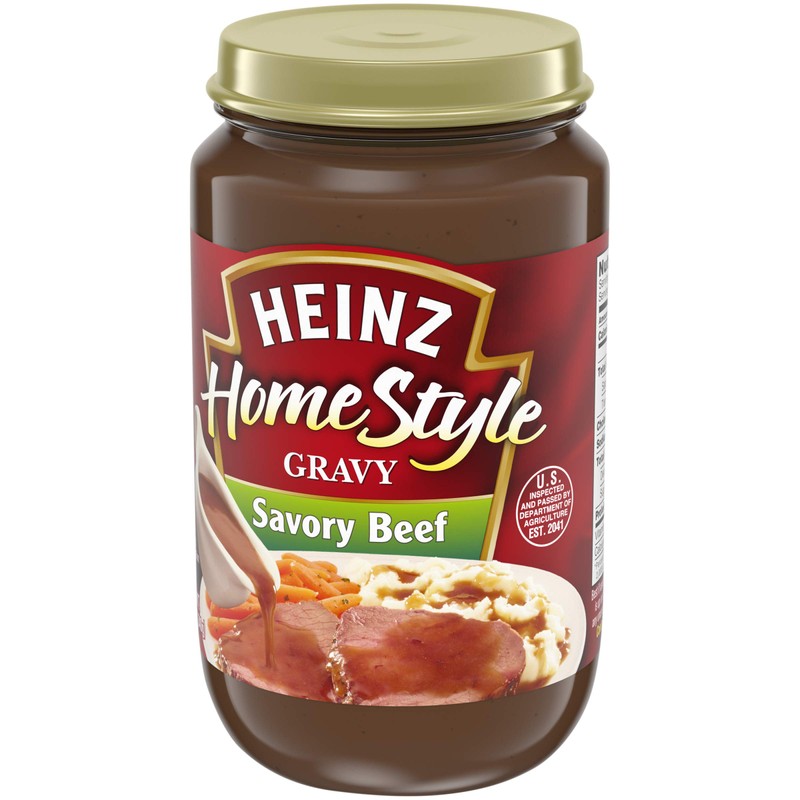 Heinz Homestyle Savory Beef Gravy (12 oz Jars, Pack of
