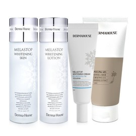 4 types of skin care (whitening skin + whitening lotion + whitening cream + moisturizing peeling gel) / whitening blemish care / skin texture improvement home peeling / 스킨케어 4종(미백스킨+미백로션+미백크림+보습필링젤)  미백 잡티관리  피부결정돈 홈필링