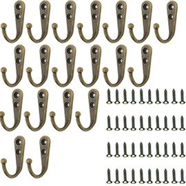 LUYING Wall Hanging Hooks, Metal Fittings, Wall Mounted, Hooks, Hanging Storage, Keys, Hats, Clothes, Coats, Entryways, Bathrooms, Sleeping, Kitchen, Screws, Black, Kitchen Sleeping Hooks, Screws