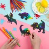 48PCS Scratch Art Card Creative Dinosaurs Scratch Art Paper with