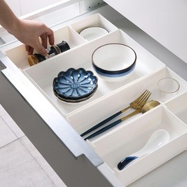 Desk kitchen drawer organizer storage organization divider Partition 2 drawer partition - medium size 2ea