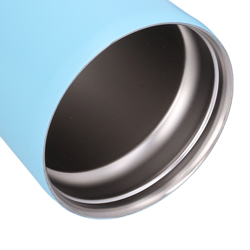 500ML Small Vacuum Coffee Cup Iced Coffee Bottle with Straw