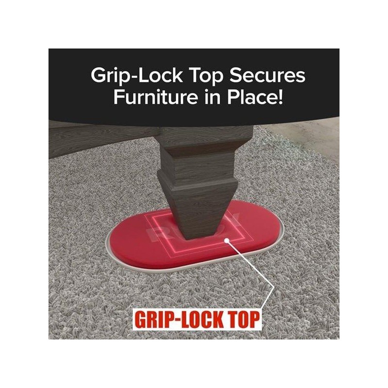 Bulbhead Ruby Movers - Furniture Moving Pads Chair Sliders, Hardwood