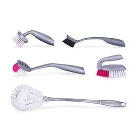 REYNERA Kit de Cepillos Total Herramientas Esenciales para Baños y Cocina - Mantén tu Hogar Impecable