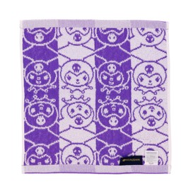 Kuromi [Hand Towel] Jacquard Wash Towel/Kromi Face Sanrio