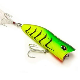 VENSE TopWater Fishing Lures Baby Juggernaut 75 Poppers. for Saltwater and Freshwater. Mustad Hook 3X