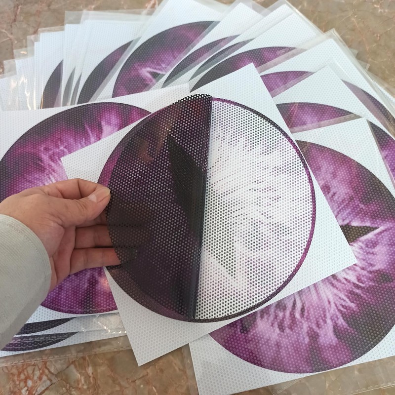 Vyqloren Beast Eyes Headlight Decals, 3D Round Stickers and Decals
