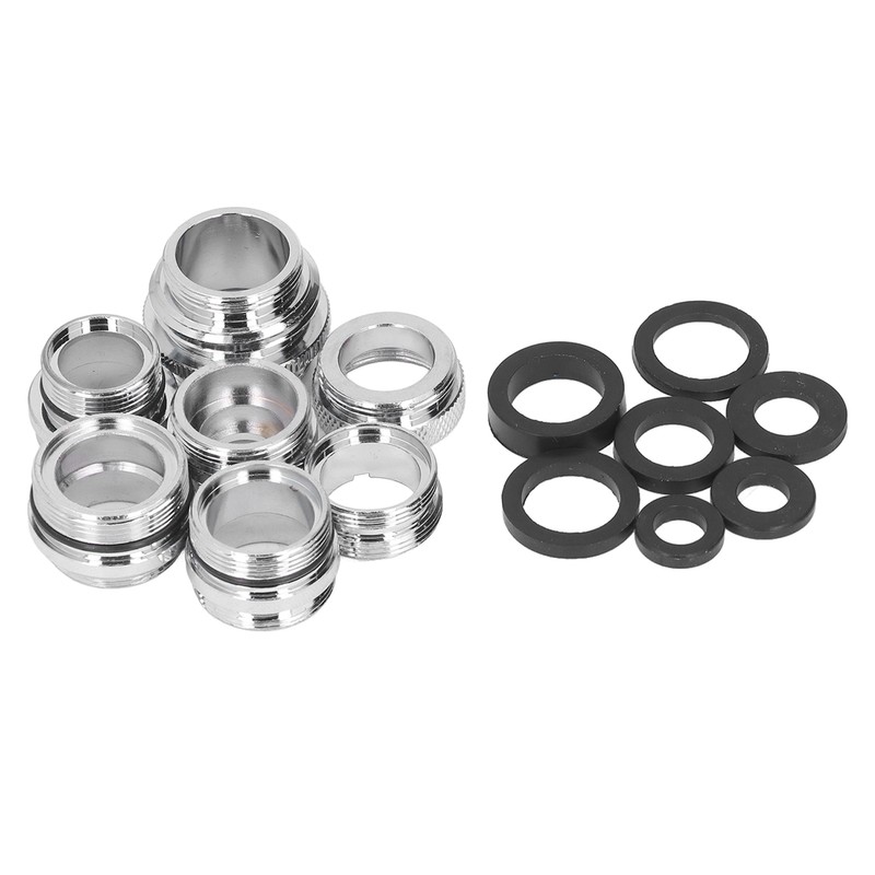 7Pcs/Set Male Female Faucet Adapter Kit with Gasket Brass Aerator