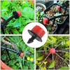 AEDIKO 100pcs Drip Irrigation Fittings 360 Degree Adjustable Irrigation Drippers