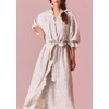 NOTHING FITS BUT Muslin Gauze Robe Maternity Gown, Women’s Cotton