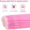 500 microcepillos aplicadores, microhisopos, varitas desechables para rímel de pestañas,