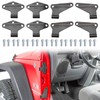 MITZONE Wrangler Door Hinge Kit Compatible with 2007-2018 Jeep Wrangler
