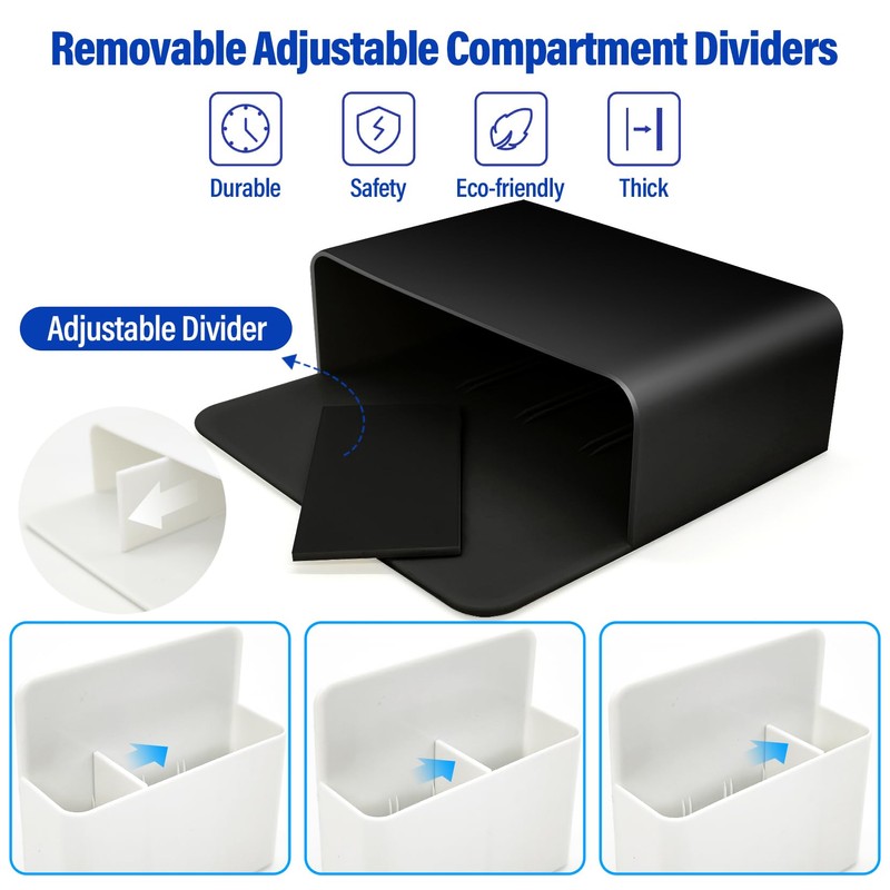 Keinlan 2Pcs Magnetic Pen Holder & Organizer for Whiteboard Fridge