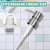 Soap Dispenser Pump Replacement, Stainless Steel Soap Pump HeadReusable Metal