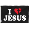 Anley Fly Breeze 3x5 Foot I Love Jesus Flag -