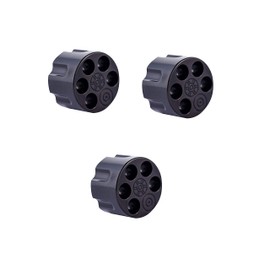 Guyker Guitar Potentiometer Control Knobs for 6 mm (0.24 Inch) Dia. Shaft Pots - Knurled Volume and Audio Switch Knob Replacement for Electric Guitar or Precision Bass - Brass, CNC Machined (Black)