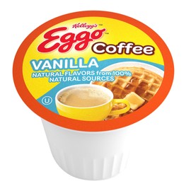 Eggo Beverages Vanilla Waffle Flavored Coffee Pods for Keurig K Cup Brewers, Fair Trade Certified, 40 Count – Smooth and Creamy Vanilla